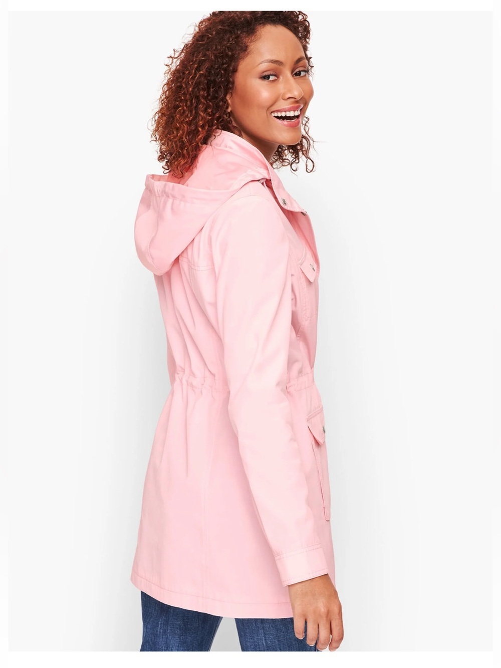 Talbots DRAWCORD RAINCOAT XS - Picture 2 of 16